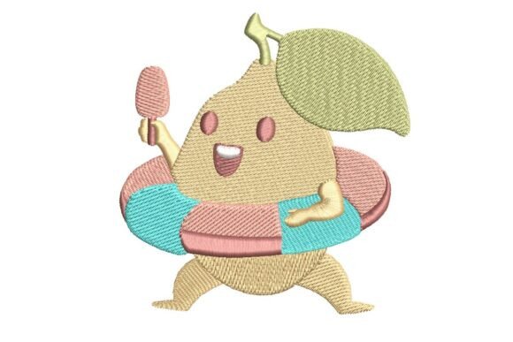 Cute Lemon Character with Popsicle and Float Embroidery Design Review