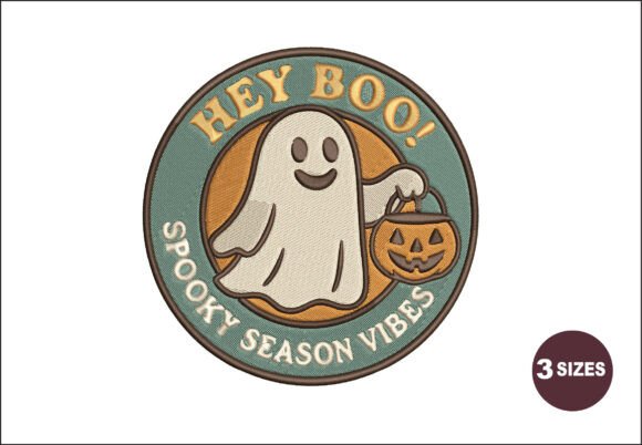 Halloween Embroidery Review: Retro Ghost Patch