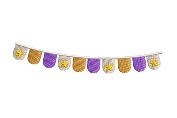 Starry Festive Bunting Banner Embroidery Review