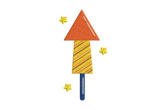 Striped Firework Rocket Embroidery Review