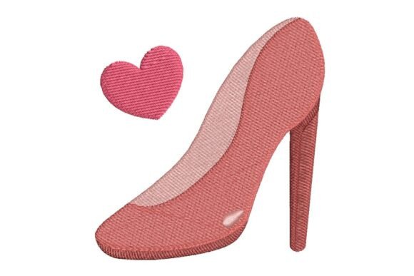Stylish Pink High Heel Shoe Embroidery Review
